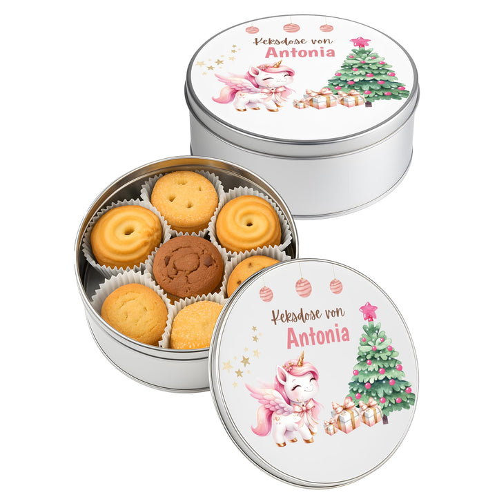 Kidsmood - Keksdose aus Metall – Personalisierte Weihnachtsdose zum Befüllen | Lebensmittelechte Geb