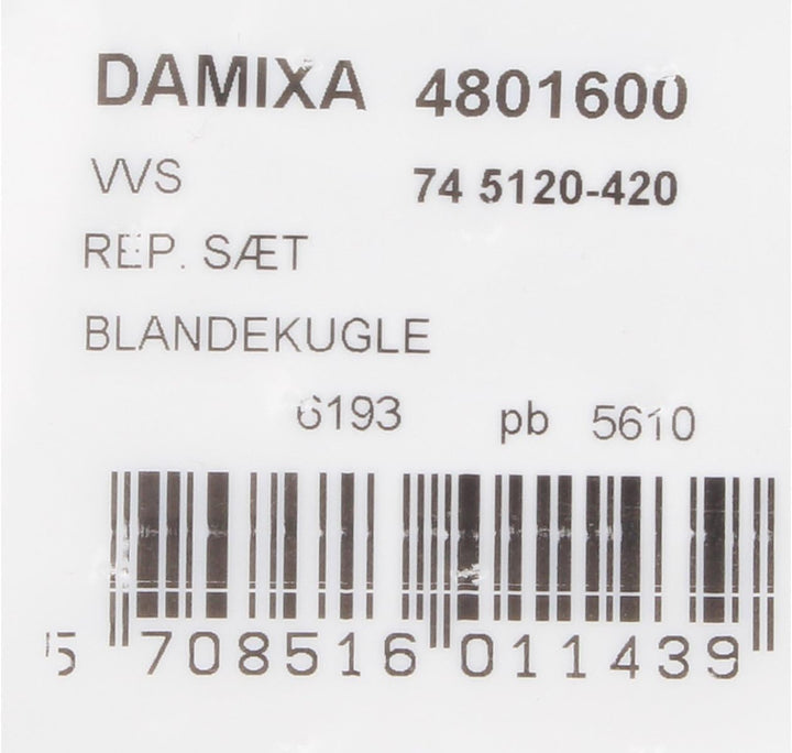 Damixa Austausch-Regulierkugel zu Kugelkartusche bis Baujahr 1992