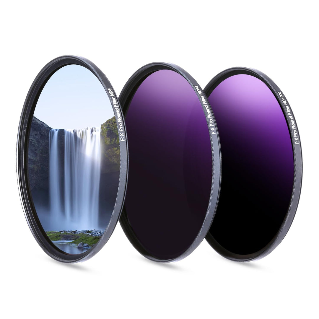 Rollei F:X Pro ND Filterset (ND 8, ND 64, ND1000) Neutraldichtefilter Set mit 3 Graufiltern (72mm) 7