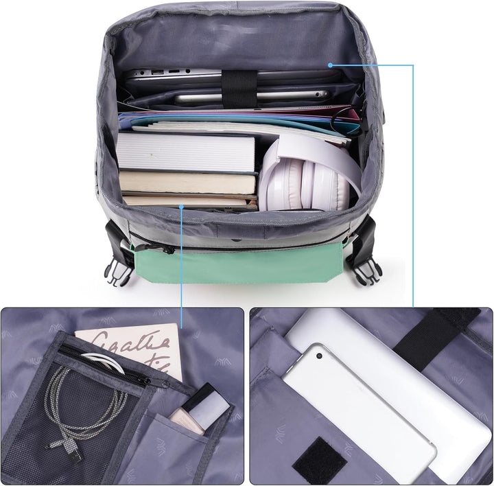 YAMTION Rucksack Teenager Mädchen mit 17 Zoll Laptopfach Schultasche Jungen Schulranzen Rucksack Lap