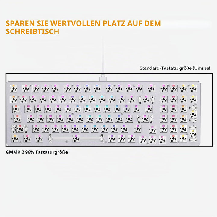 Glorious Gaming GMMK 2 Full Size (96%) Barebones (Frame Only) – Mechanisches Gaming-Tastaturgrundger