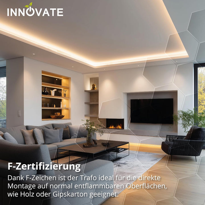 LED Trafo ECO 12 Volt/DC, 0-50W - LED Treiber - Transformator - Netzteil - Driver von INNOVATE® (12V