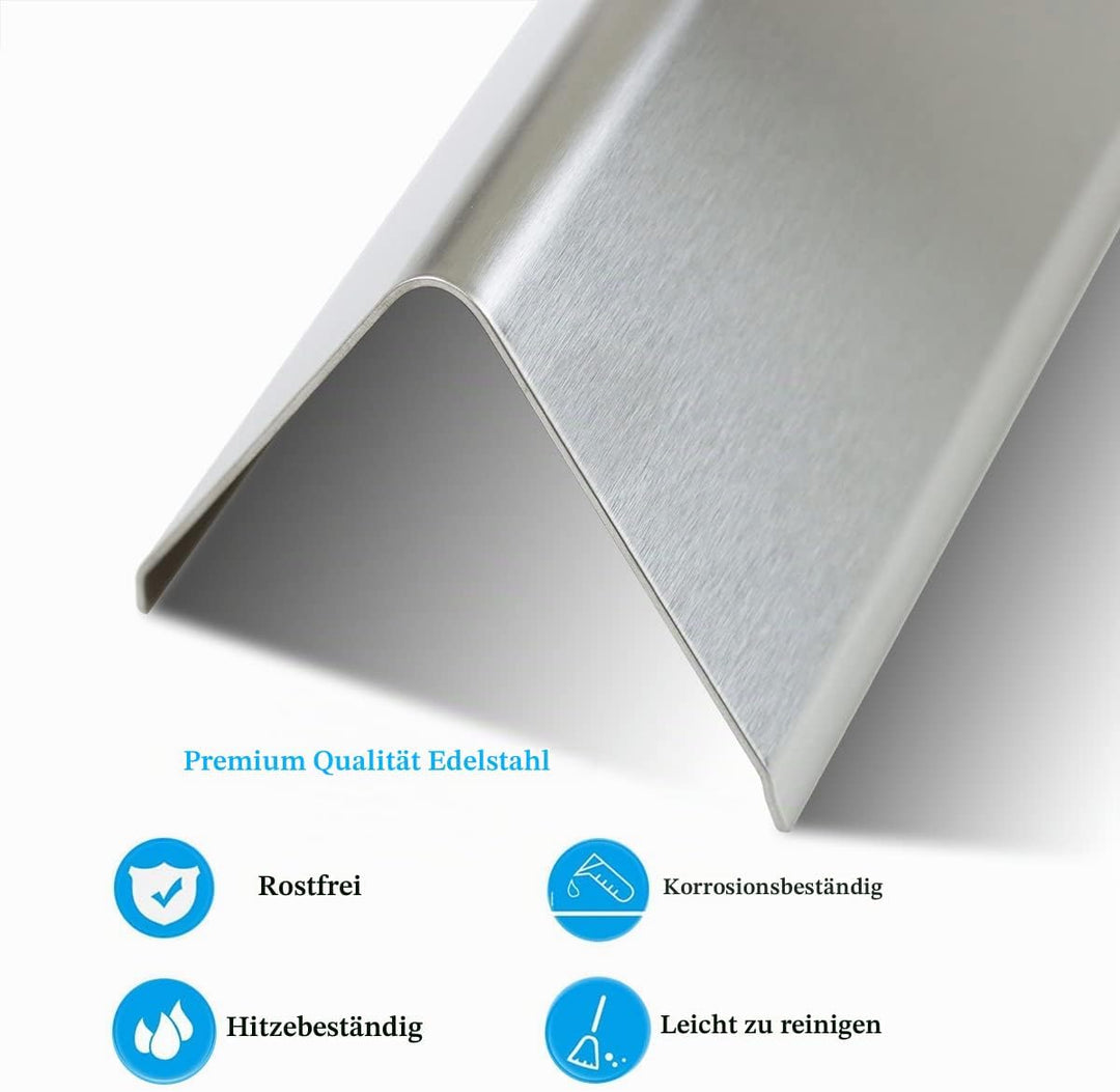GIRXZYBX 7636 38,9CM Edelstahl flavorizer Bars für Weber Spirit I &amp; II 300 e310 e320 S310 S320, Bren