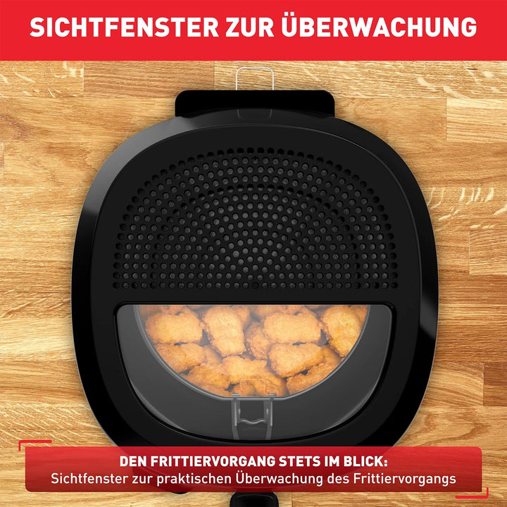 Tefal Uno M Fritteuse FF215D | 1600 Watt | Kapazität: 1 kg | Einstellbares Thermostat | Sichtfenster