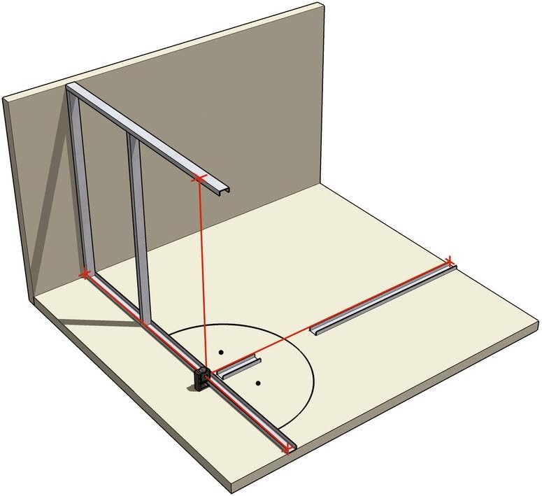 Metabo 606164000 Punktlaser PL 5-30 | +Zielplatte, Gürteltasche, Wandhalterung, 3 Batterien AA 1,5 V