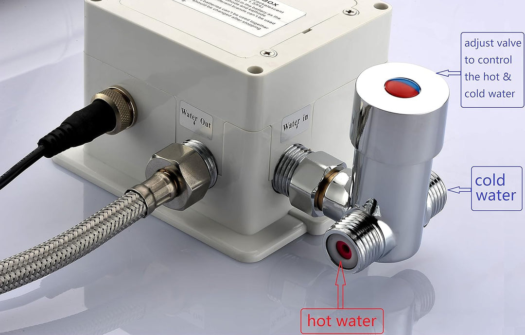 Gangang Led Kalt- Und Heiss-automatischer Sensor Wasserhahn Berührungslos Wasserhahn Dc 3 Farben Was