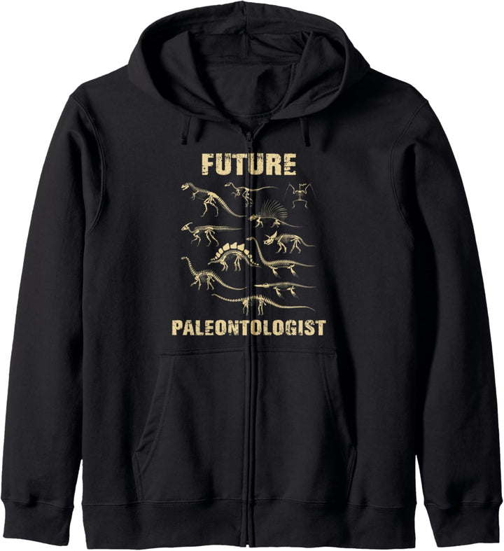 Lustige Dinosaurier Fossil Zukunft Paläontologe Kapuzenjacke