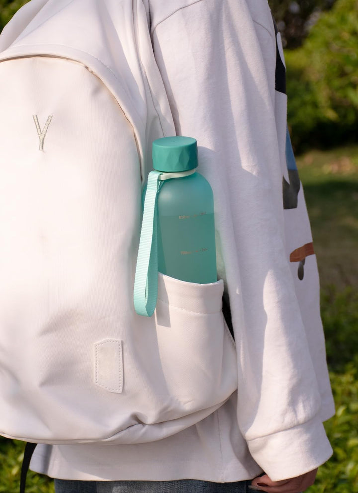 Opard Slim Pro Trinkflasche 1l, Kohlensäuregeeignete Wasserflasche mit facettiertem gummiertem Griff