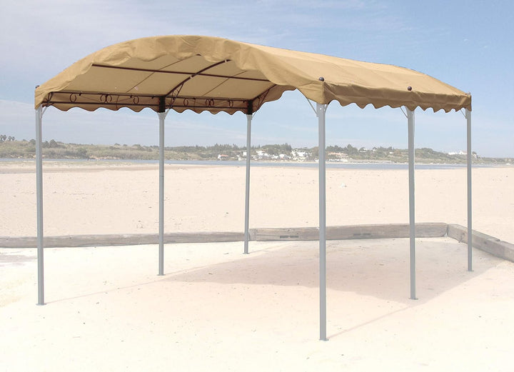 QUICK STAR Ersatzdach zu Bogenpergola 3x4m Sand Pavillon Pergola