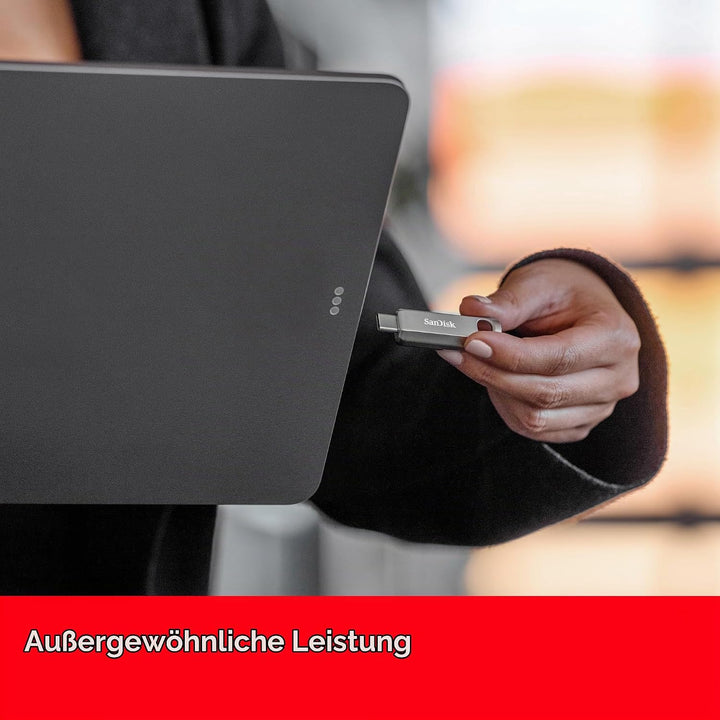 SanDisk Ultra Luxe USB-Type-C-Laufwerk 512 GB (USB-Type-C-Flash-Laufwerk, USB-3.2-Gen-1, Metalldesig