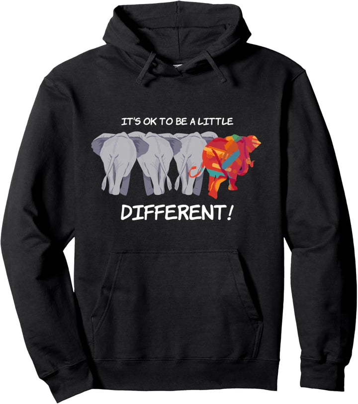 It's Ok To Be A Little Different Kleidung Geschenk Elefanten Pullover Hoodie