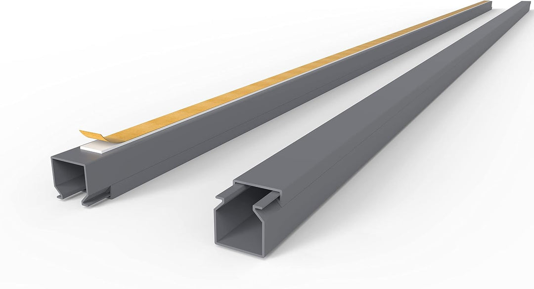 Kabelkanal Selbstklebend Pro mit Schaumklebeband, Kabelschacht 20m 16x16mm - 20x1m, Gray - Grau 20m