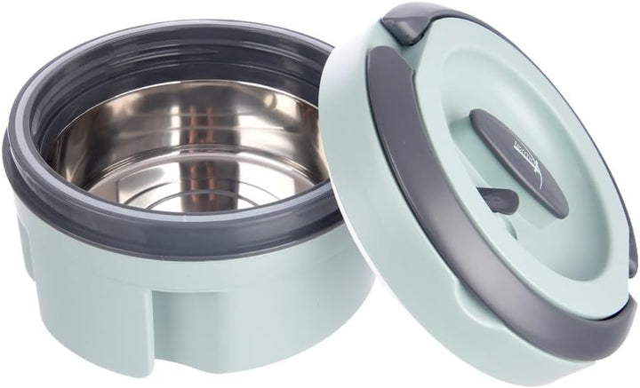 orion group Termo Speisebehälter 1,4 l aus Edelstahl mit Ventil Weiss 1,4 L, Weiss 1,4 L