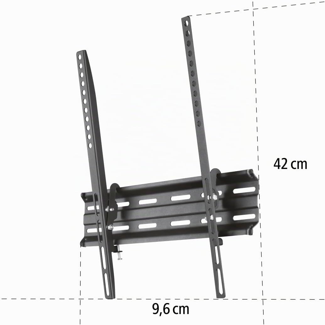 Hama TV Wandhalterung neigbar, Slim (TV Wandhalterung 32-65 Zoll, VESA 100x100 bis VESA 400x400, bis
