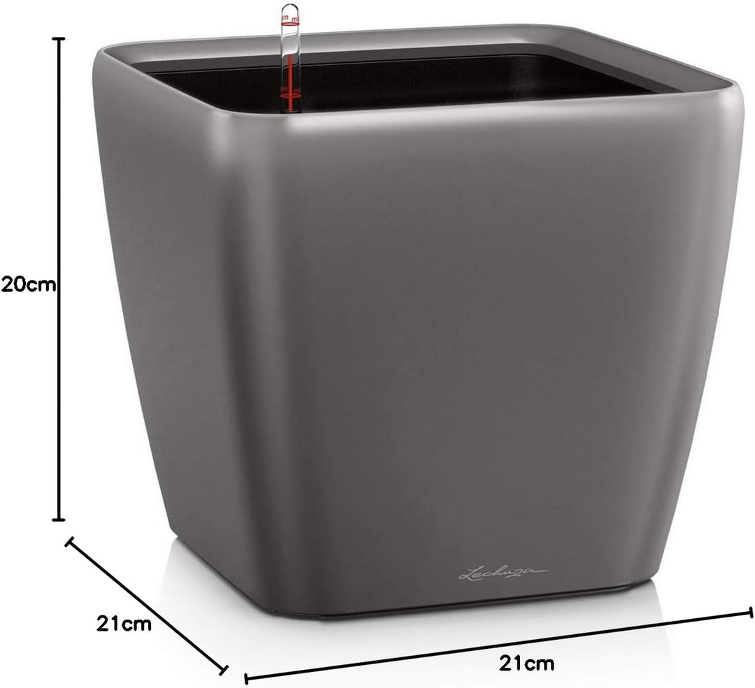 Lechuza Quadro LS 21 Komplettset anthrazit metallic 22.5x22.5x20.5 cm Anthrazit Metallic, 22.5x22.5x