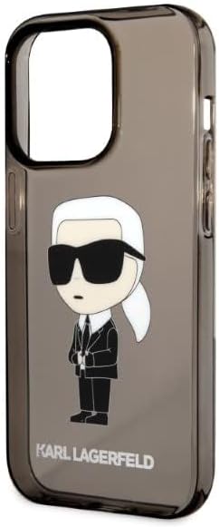 KARL LAGERFELD KLHCP14LHNIKTCK Hülle für iPhone 14 Pro 6,1" Schwarz hardcase Iko