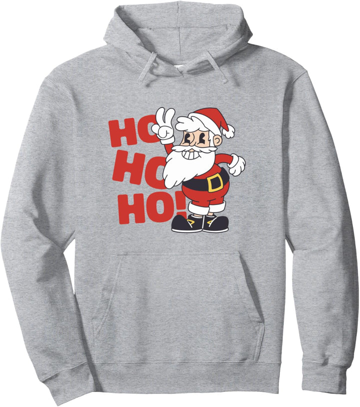 Weihnachtsmann Retro Cartoon Weihnachten Feier Feiertage Pullover Hoodie