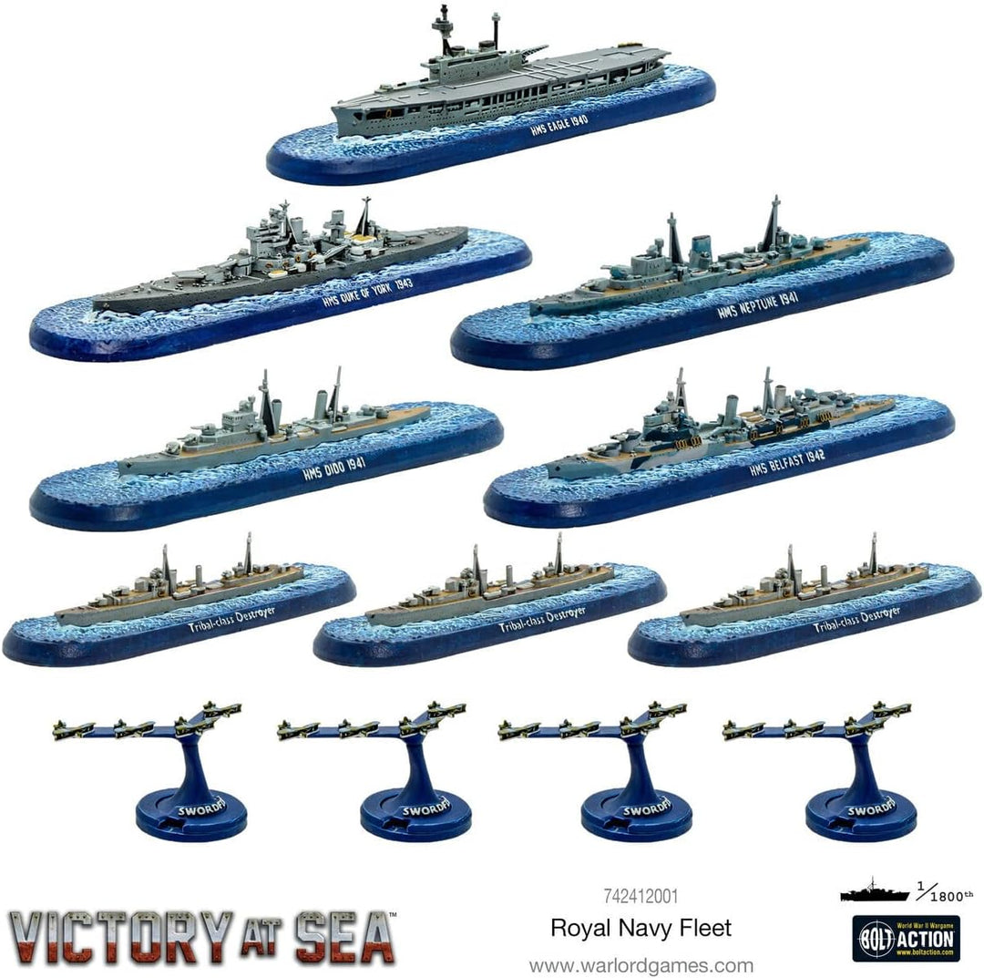 Warlord Games - Victory At Sea: Royal Navy Fleet (742412001)