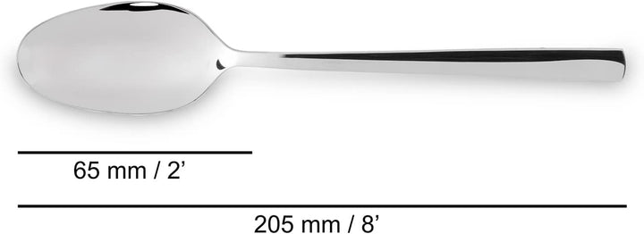 Arcos Serie Capri - Geschenkbox Besteck-Set 24 Stück (6 Messer + 12 Löffel + 6 Gabel) - Monoblock au