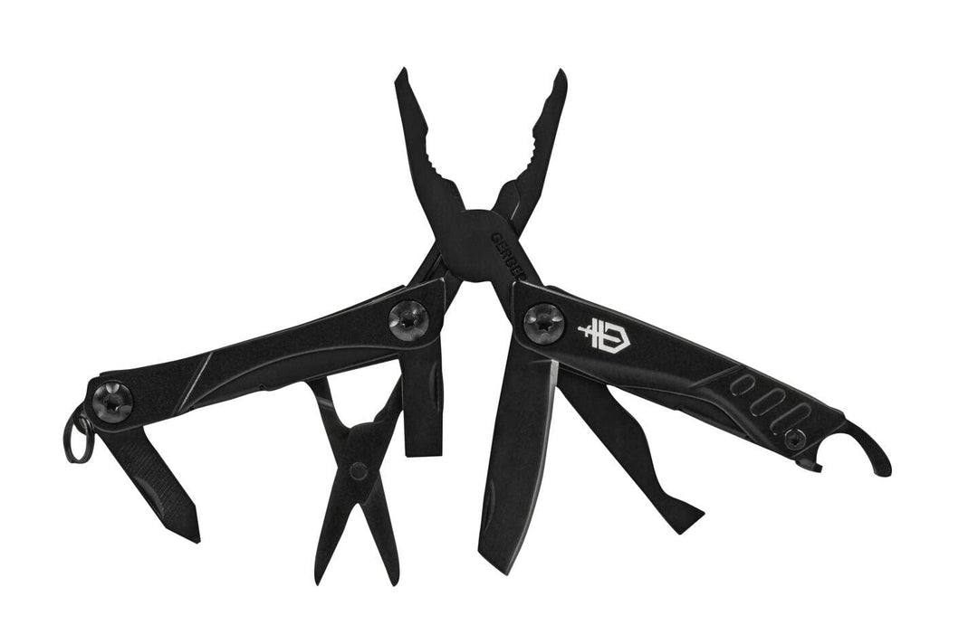 Gerber Multifunktionswerkzeug mit 12 Funktionen, Dime Pocket Multi-tool, Schwarz, 31-003610 Schwarz