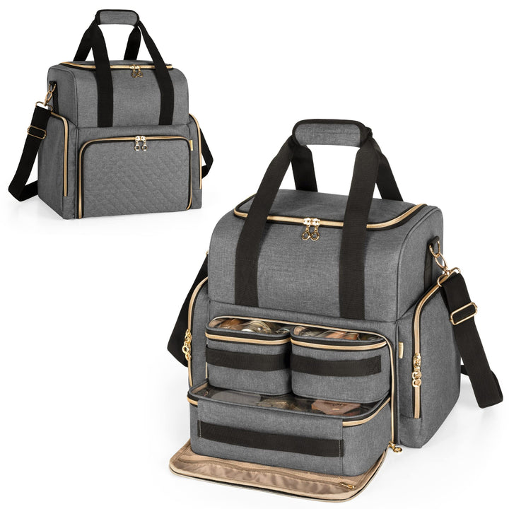 Luxja Kulturbeutel zum Tragen, Kulturtasche für Damen & Männer, Kosmetiktasche für Make up, Make Up