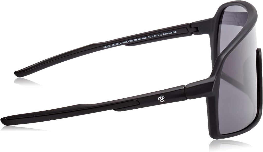 CHPO Unisex Erica Sunglasses 60 Matte Black, 60 Matte Black