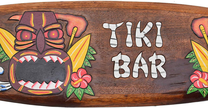 Interlifestyle Surfboard 100cm Tiki Bar Dekoration zum Aufh?ngen Lounge Style