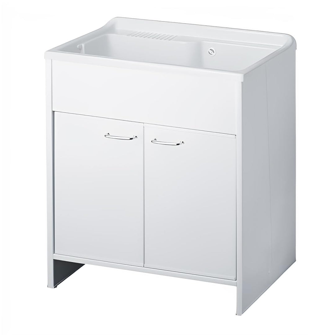 Negrari 9010KAM Waschbecken aus Kunstharz, 80 x 50 cm, Weiss, 80 x 50 cm, 12 Einheiten