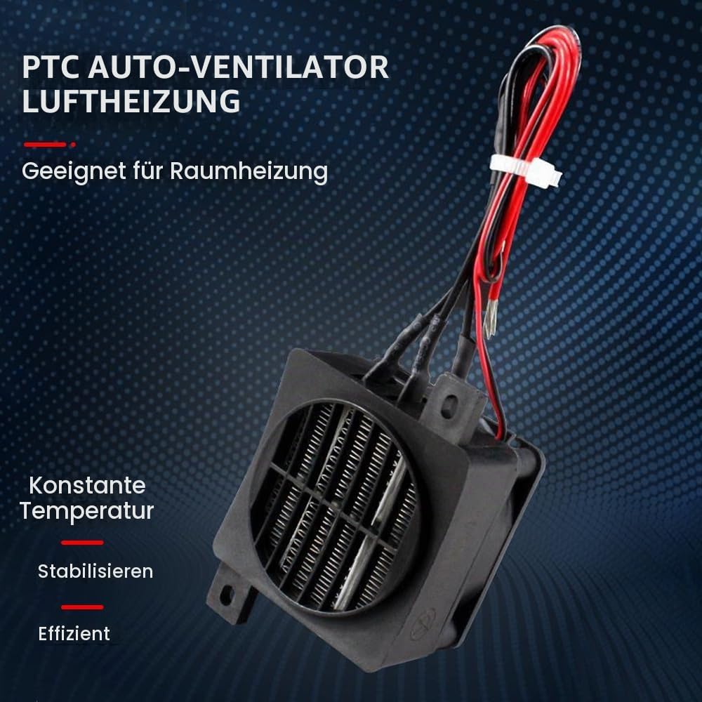 PTC Heizung 12V, Lufterhitzer Energiesparend PTC Heizelement 12V 150W mit Konstanter Temperatur Heiz