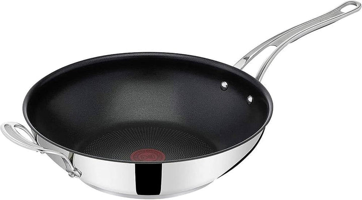 Tefal E30 Jamie Oliver Wok pfanne Induktion 30 cm 3 tlg -SET21- Wokpfanne Antihaft-beschichtet, Spül