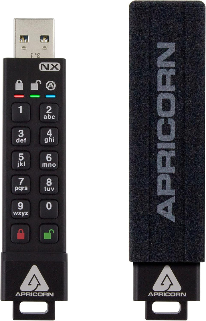Apricorn Aegis Secure Key 3 NX 256-Bit verschlüsselter FIPS 140-2 Level 3 Validated Secure USB 3.0 F