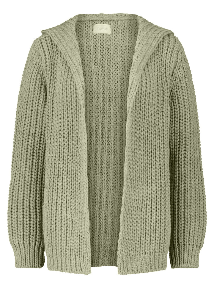 Cartoon Damen Strick-Cardigan mit Kapuze 42 Four Leaf Clover, 42 Four Leaf Clover