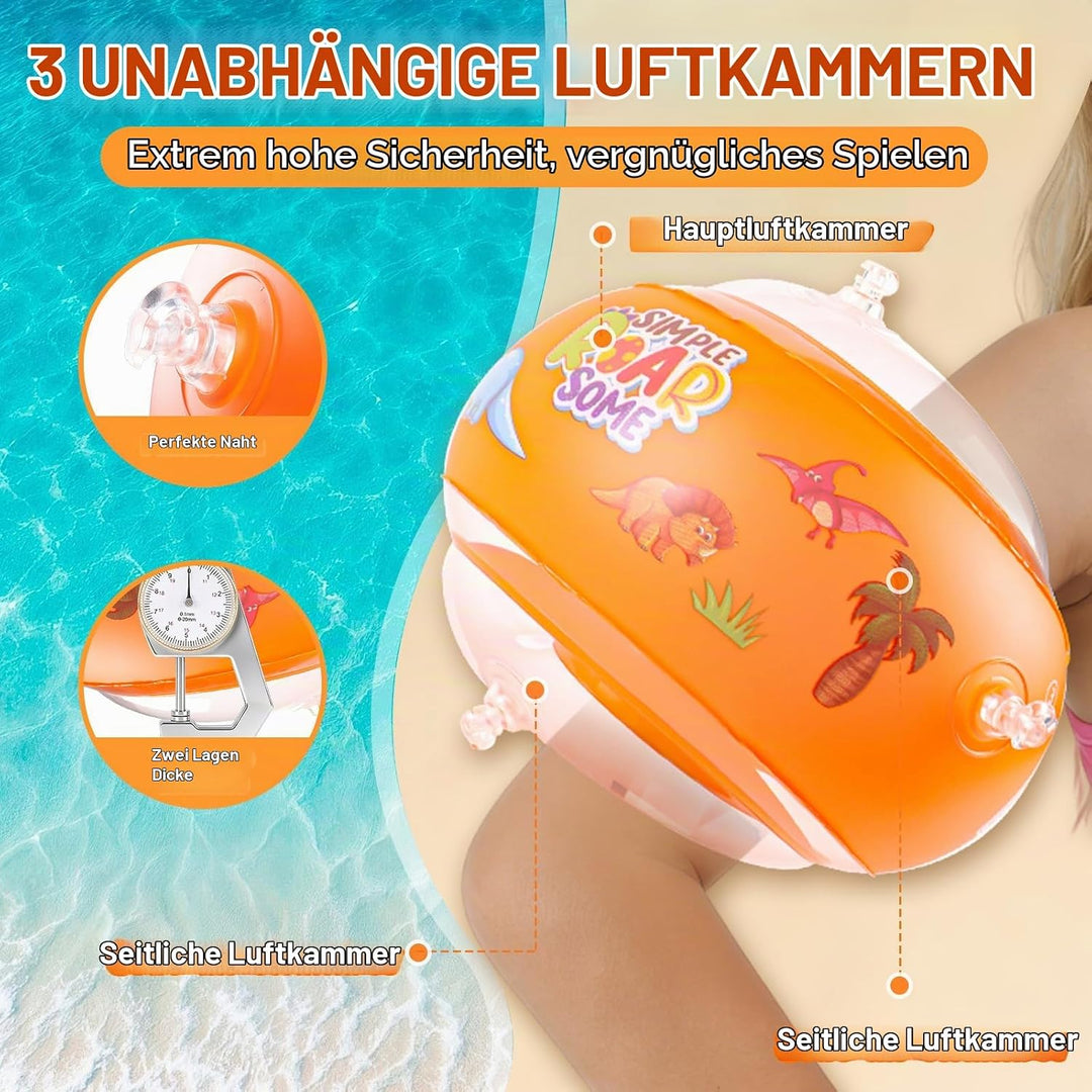 Schwimmflügel für Kinder Baby, Schwimmflügel Baby 3-6 Jahre geeignet für Kinder von 1 bis 6 Jahren m