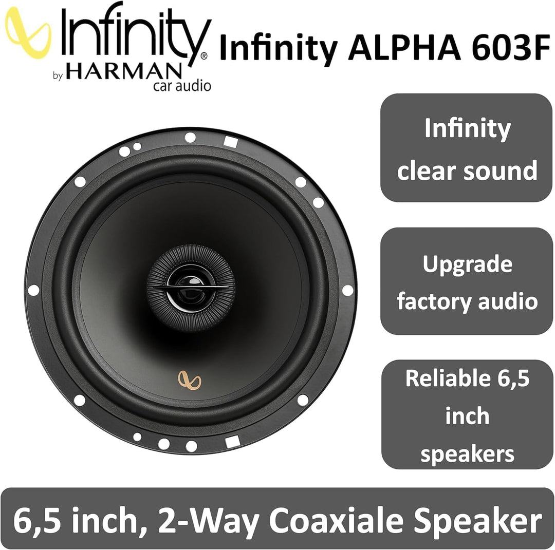 Infinity Alpha 603F 3-Wege Koaxial Lautsprecher Auto 16,5cm, 6,5 Zoll, von Harman Kardon Car HiFi mi
