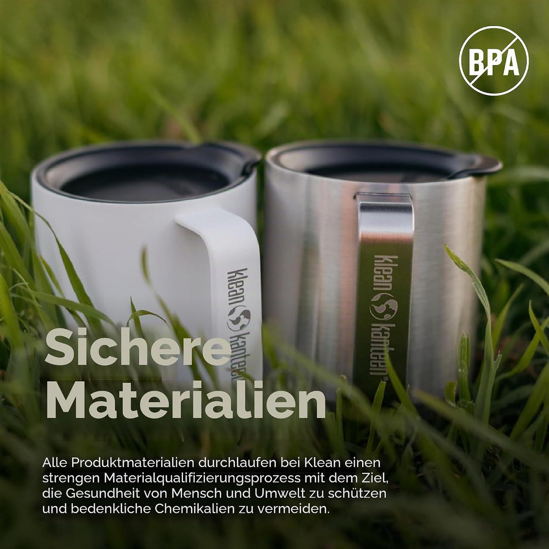 Klean Kanteen Isolierbecher, 340 ml, gebürsteter Edelstahl