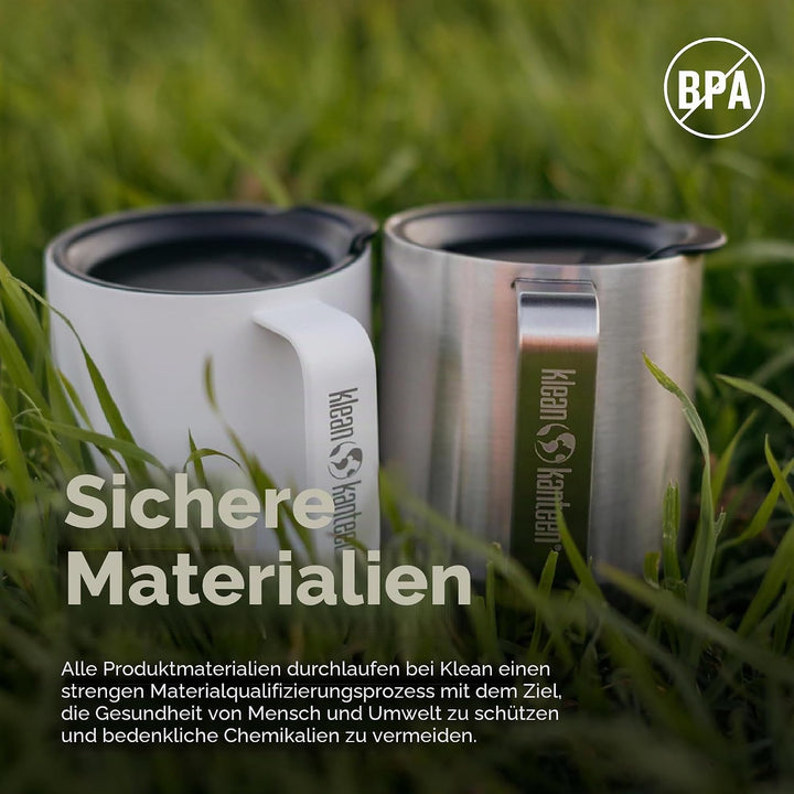 Klean Kanteen Isolierbecher, 340 ml, gebürsteter Edelstahl