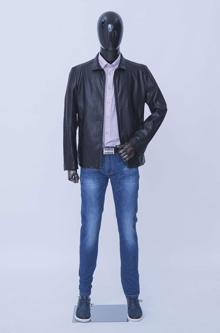 Eurotondisplay schöne abstrakte schwarz lackierte Schaufensterpuppe in Glanz bewegliche Arme und Hän