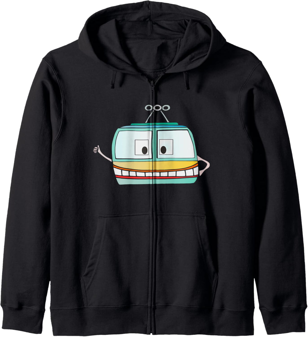Bergbahn Seilbahn Gondel Kapuzenjacke