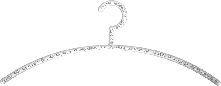 WENKO Kleiderbügel Bubble 5er Set, schlanke Garderobenbügel aus Kunststoff mit Luftblasen-Effekt, je