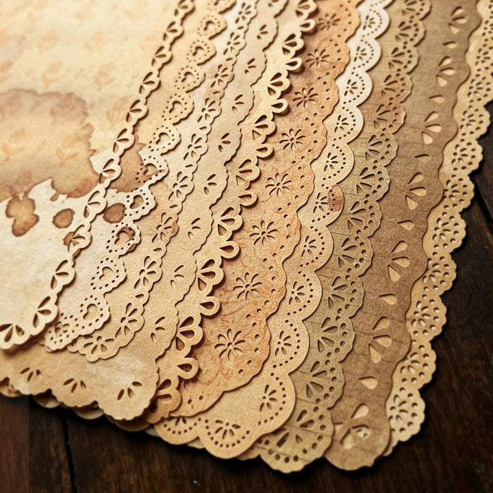 60 Stück Spitze Vintage scrapbooking papier Set, für Brief Schreiben, Scrapbook Papier, Junk Journal