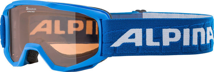 ALPINA PINEY - Beschlagfreie, Extrem Robuste & Bruchsichere Skibrille Mit 100% UV-Schutz Für Kinder