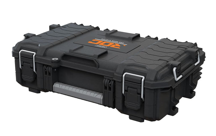 Keter ROC Pro Gear Werkzeugkoffer, modular, stapelbar, leicht, langlebig, IP65 wasserdicht, Schwarz