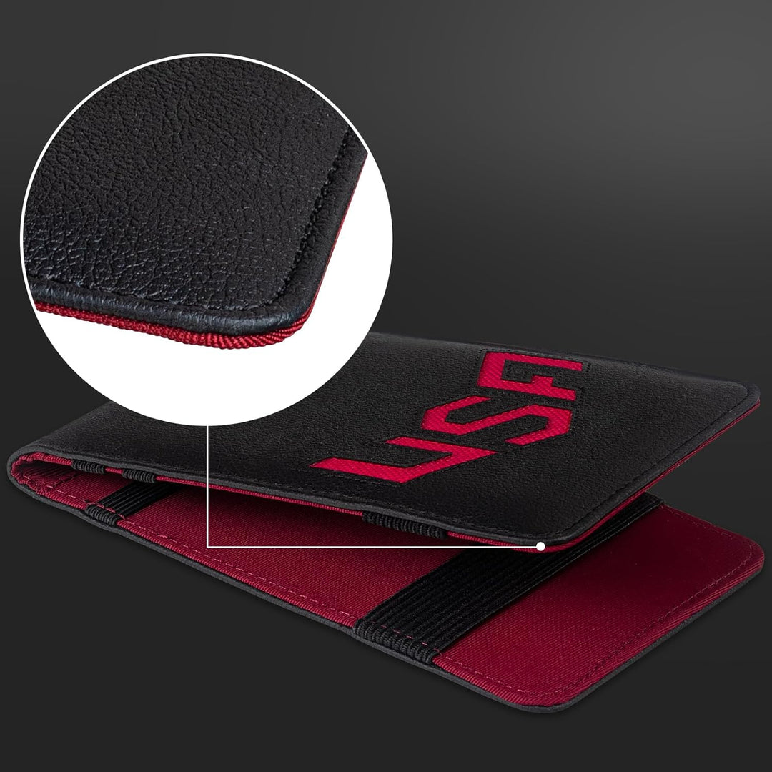 LZFAN Golf-Scorekartenhalter &amp; Yardage Book Cover, Golf-Zubehör, schwarz, Premium-Leder Yardage Book