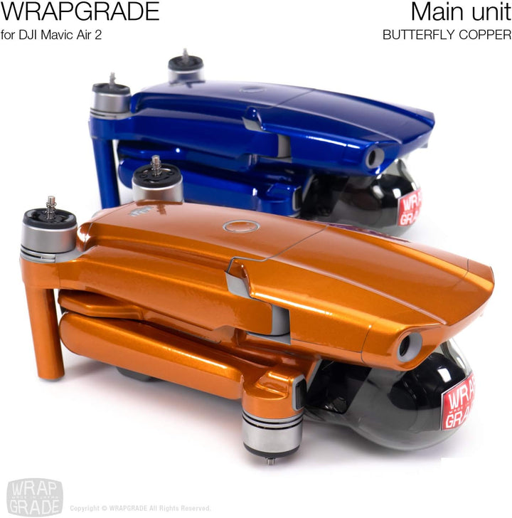 Wrapgrade Main Unit Skin kompatibel mit DJI Mavic Air 2 (Butterfly Copper)