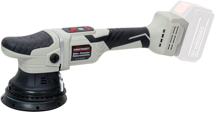 Dino KRAFTPAKET 15mm- 18V Bürstenlose Akku Exzenter Poliermaschine für Auto mit 125mm Stützteller Mo