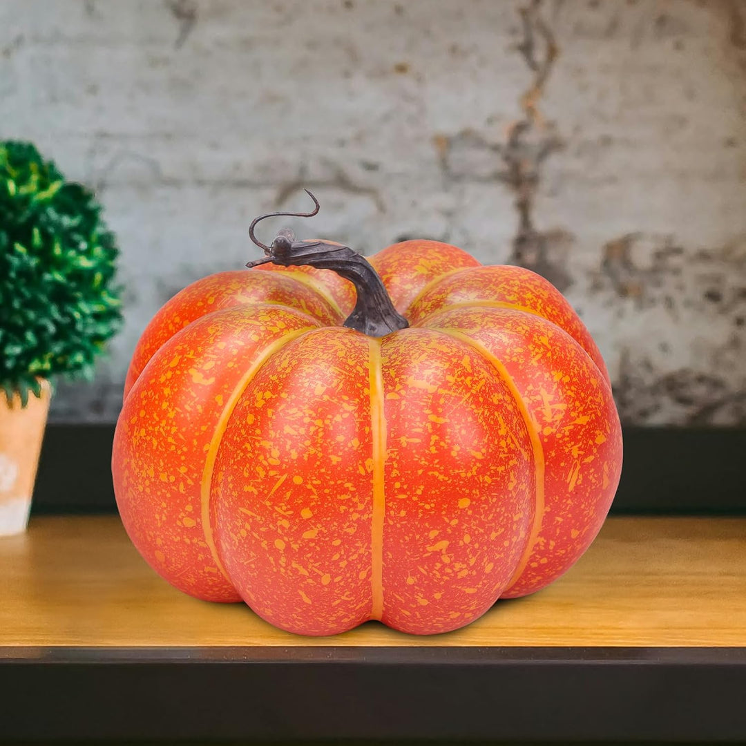 20cm Künstliche Kürbis Herbst Dekoration Faux Schaumstoff Kürbis Gemüse DIY Herbst Halloween Ernteda