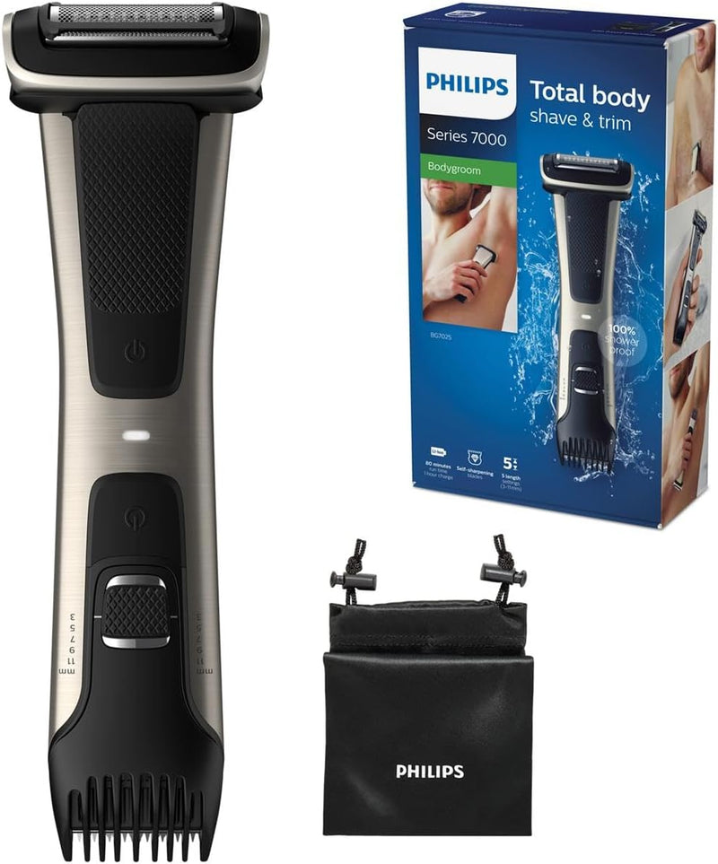 Philips BG7025/15 Bodygroom Series 7000 mit integriertem Kammaufsatz (3 bis 11 mm)