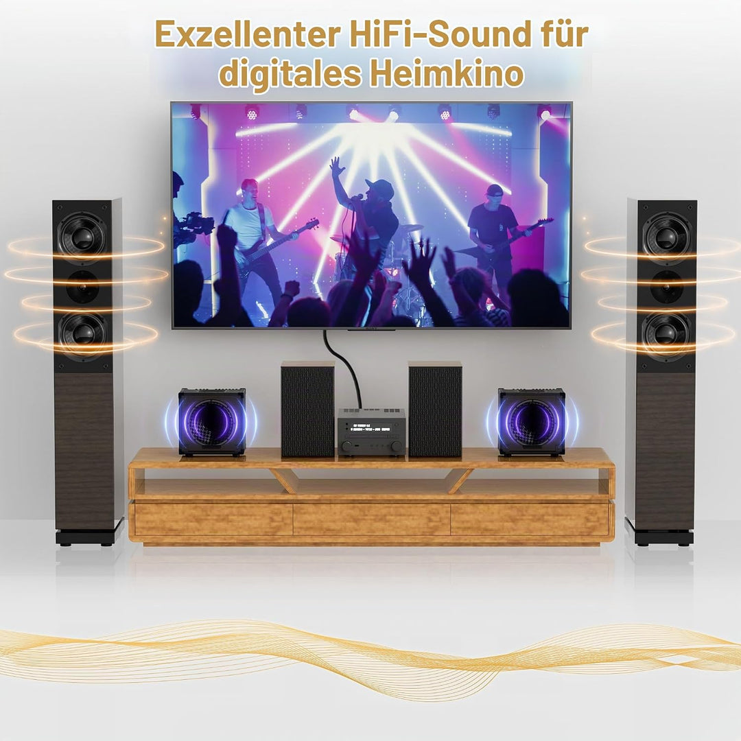 Optisches Audiokabel 10m, Toslink Optical Digital Audio Kabel (S/PDIF Verlustfreie Klangqualität), L