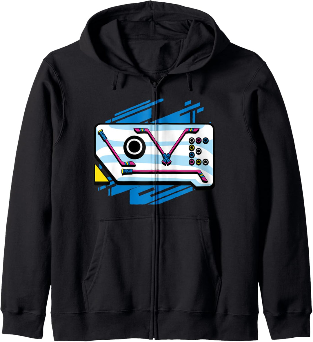 Hockey-Eis-Liebes-Spieler lustiger Winter-Teamsport-Tormann Kapuzenjacke