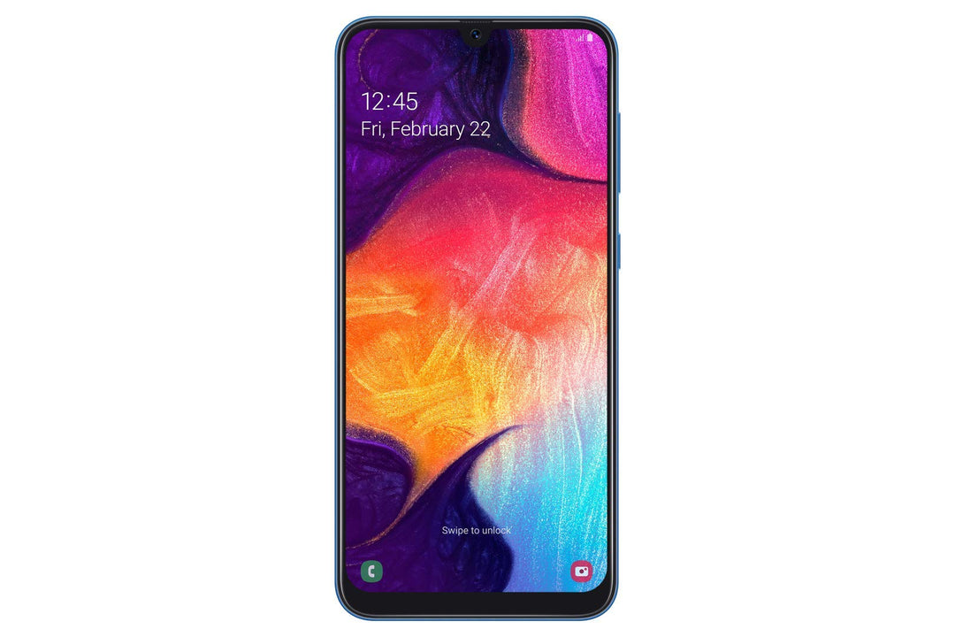 Samsung Galaxy A50 Smartphone (16.3cm (6.4 Zoll) 128GB interner Speicher, 4GB RAM, Blau) - Deutsche